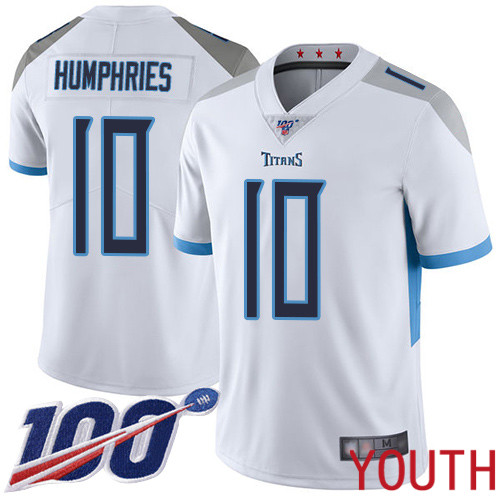 Tennessee Titans Limited White Youth Adam Humphries Road Jersey NFL Football #10 100th Season Vapor Untouchable->youth nfl jersey->Youth Jersey